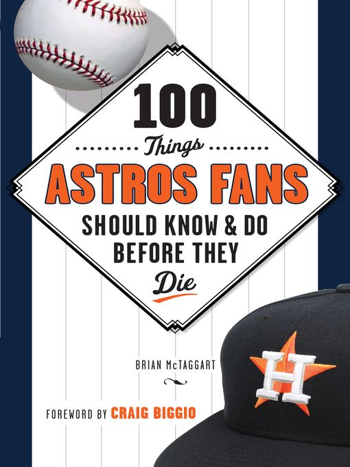 Title details for 100 Things Astros Fans Should Know & Do Before They Die by Brian McTaggart - Available
